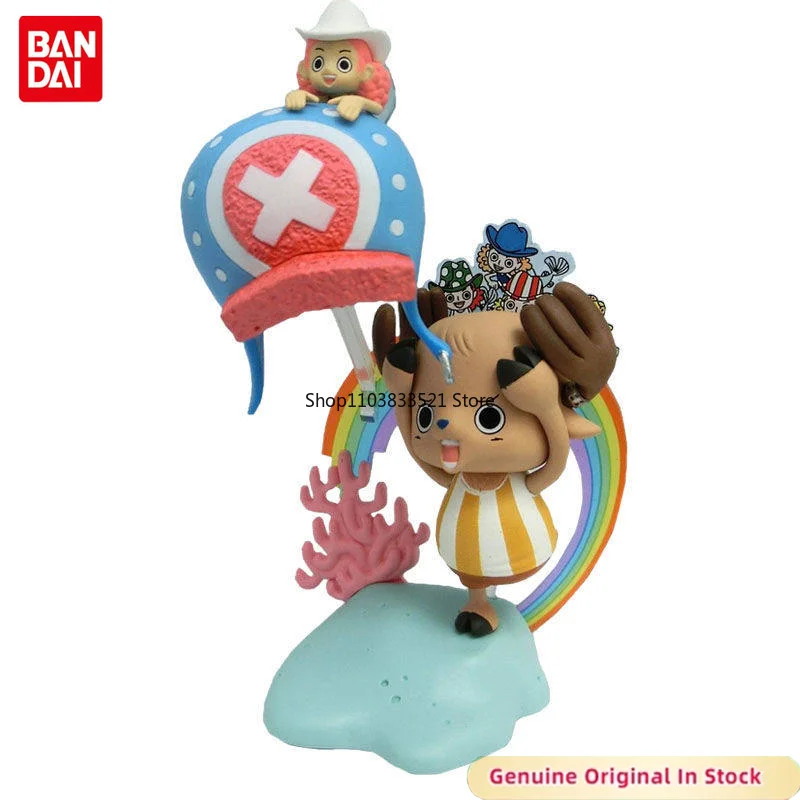 BANDAI Original Anime ONE PIECE PREMIALIVE Tony Tony Chopper The Fish Men Island Character Action Model Desktop Ornaments
