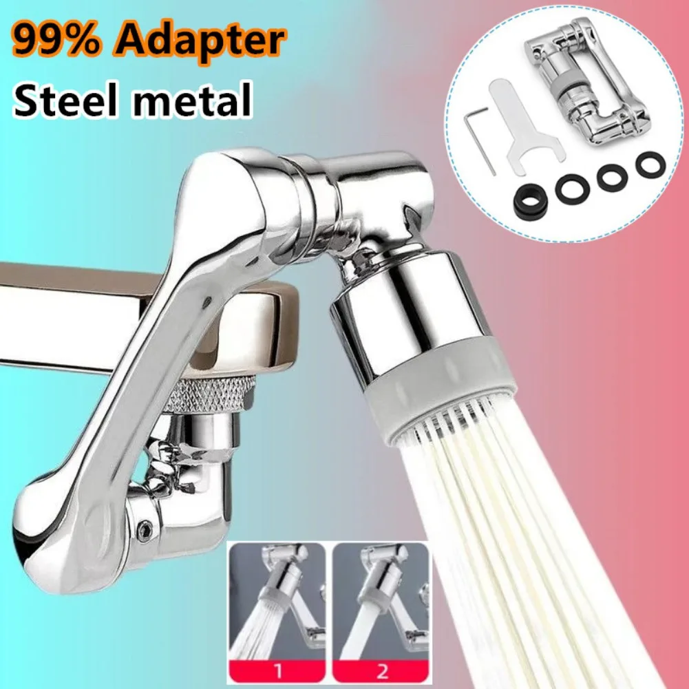 

Metal 1080° Universal Rotation Faucet Sprayer Head for Faucet Extender Aerator Bubbler Nozzle Kitchen Tap Washbasin Robot Arm