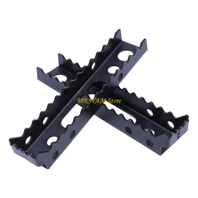 Foot Peg Set for TRX250TM TRX350FM TRX350TM, Serrated Metal Pair for Replacement Repair with Boot Hold and Pre-Drilled 68UF