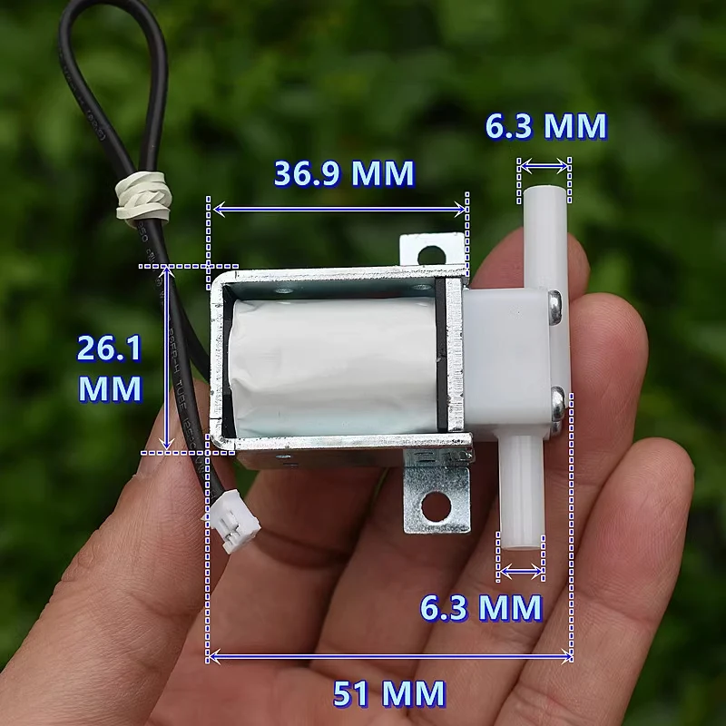 DC 6V-12V 2-Position 2-Way Normally Closed Mini Electric Solenoid Valve Water Flow On/Off Control Valve DIY Tea Table Watering