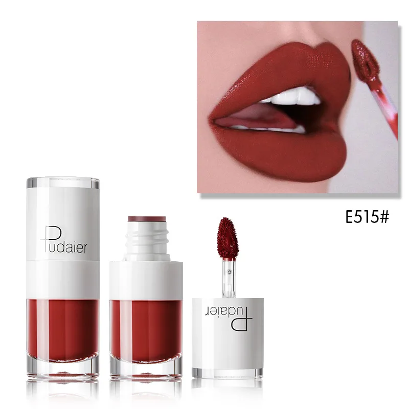 16สี Matte Liquid ลิปสติก Waterproof Lip Velvet Lip แต่งหน้า Tattoo Long Lasting Lip Tint Matte Lipgloss หลอดเครื่องสำอาง