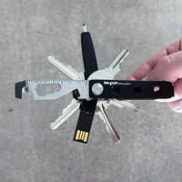 Multifunctional 10 in 1 EDC Pocket Survival Tool Camping Equipment Bottle Opener Ruler Key Chain Outdoor Tool for Hiking Camping