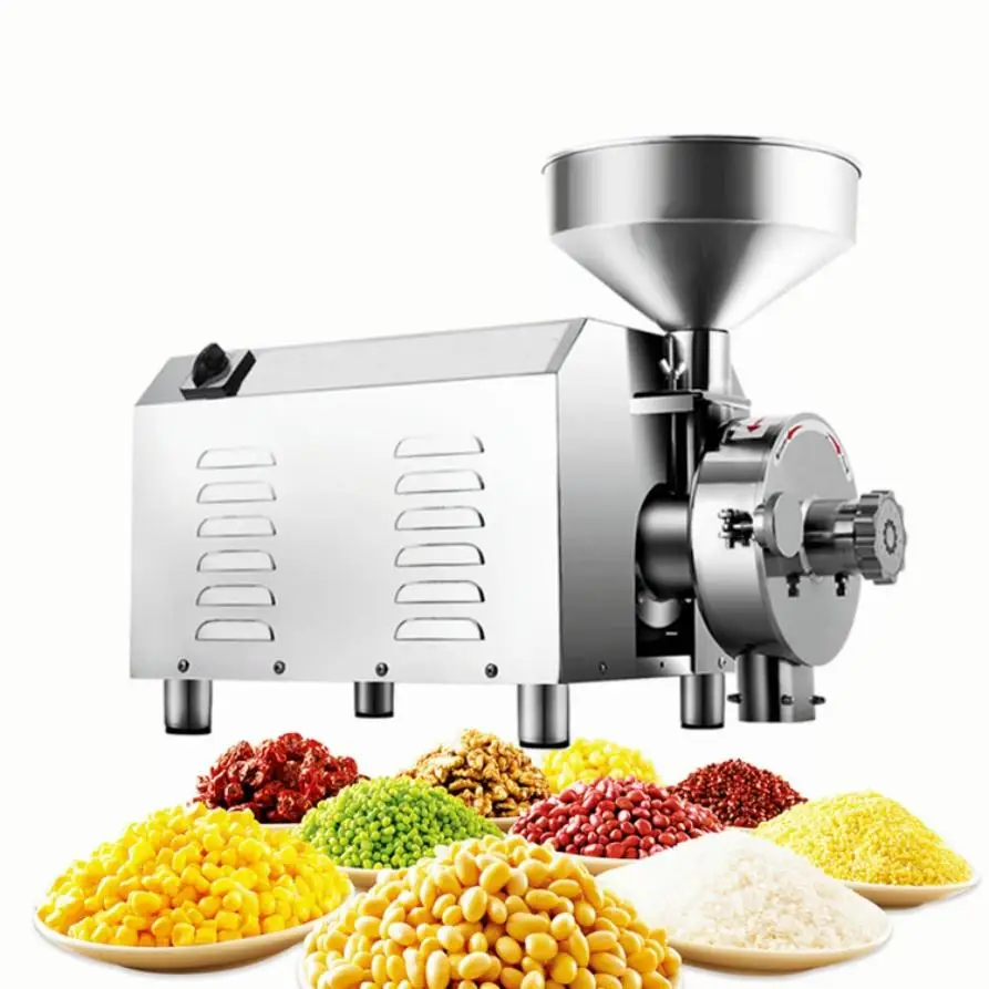 Small Pulverizer Machine Herb Grinding Electric Coffee Spice Grinder Corn Grain Mini Flour Mil