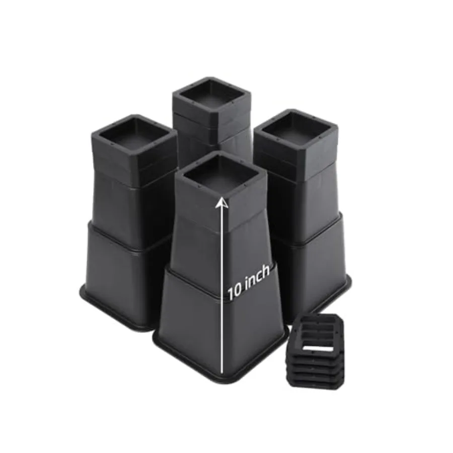 

Bed Risers, Oversized Furniture Risers, 1/2/3/4/5/6/7/8/9/10 Inch Adjustable Raise Blocks for Bed Couch Desk Sofa Table Lifts,
