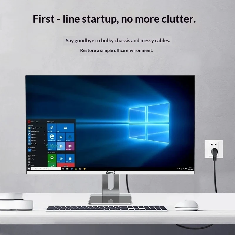 Home Office All‑in‑One PC Dual‑Band WiFi Bluetooth Ultra‑thin Integrated Desktop Computer