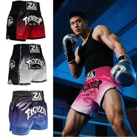 Muay Thai shorts boxing training MMA free combat Sanda training UFC gym men's and women's WWE shorts