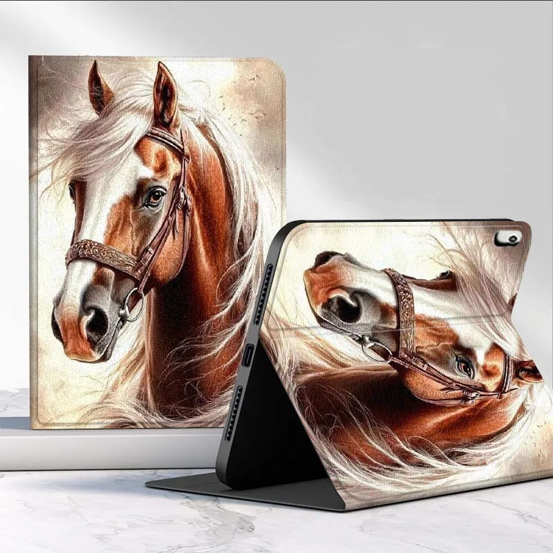 

Чехол для планшета Huawei MediaPad MatePad Pro Air 12 X T5 T10S M6 M5 C5e SE 11 11.5 10.4 дюйма с иллюстрацией лошади