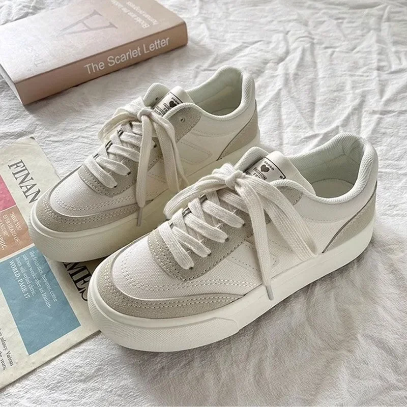 Fashion Platform Casual Sneakers Retro Outdoor Canvas Board Shoes New Women Trend Versatile Sports Shoes Spring Summer Female