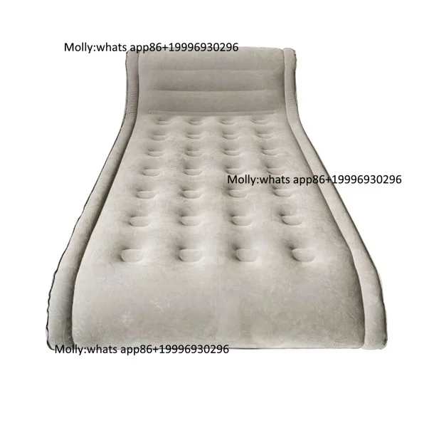 Stock Backrest Inflatable Flocked Top Camping Air Mattress Thickened Heightened Indoor Outdoor Use OEM&ODM
