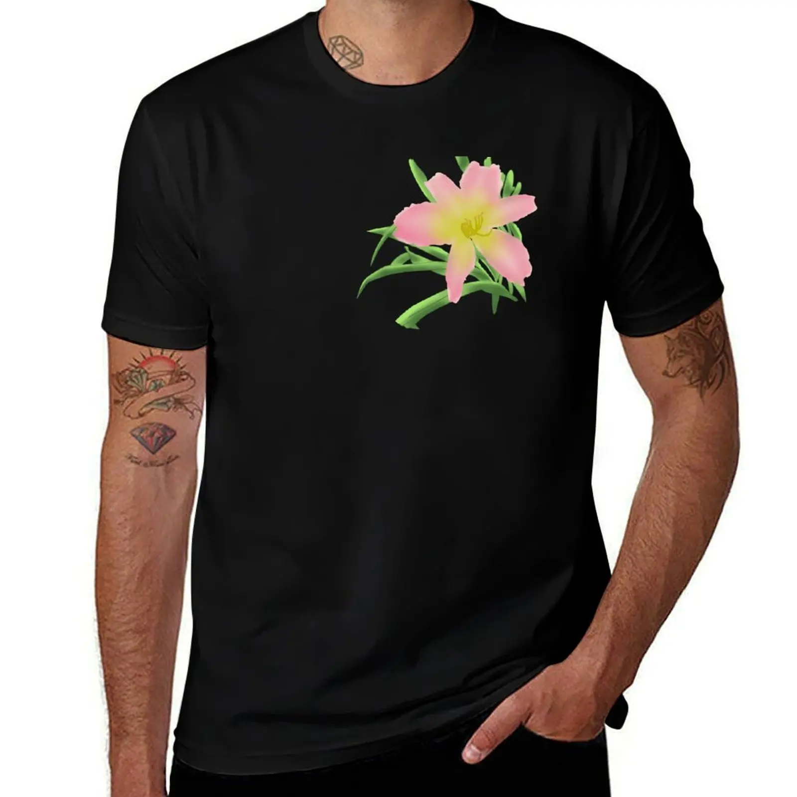Day Lilly flower T-Shirt Sun Block Outdoor T-Shirt