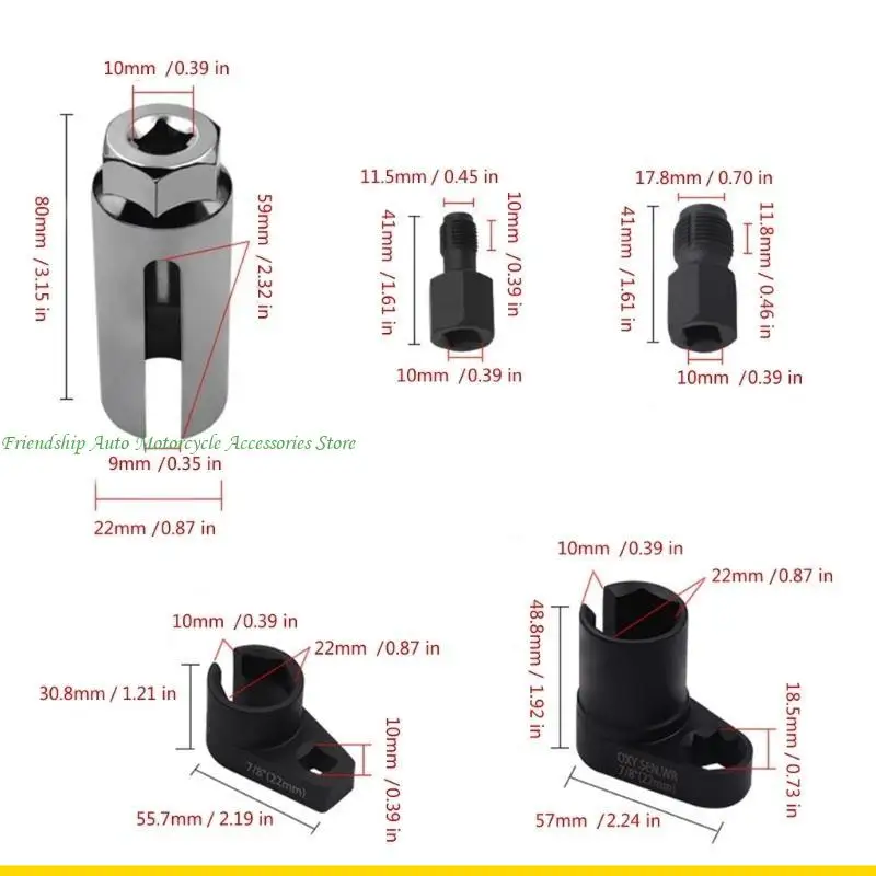SZCH Wrench and Thread Chaser Tool Sensors Socket Oxygen Sensors Socket Removal Tool