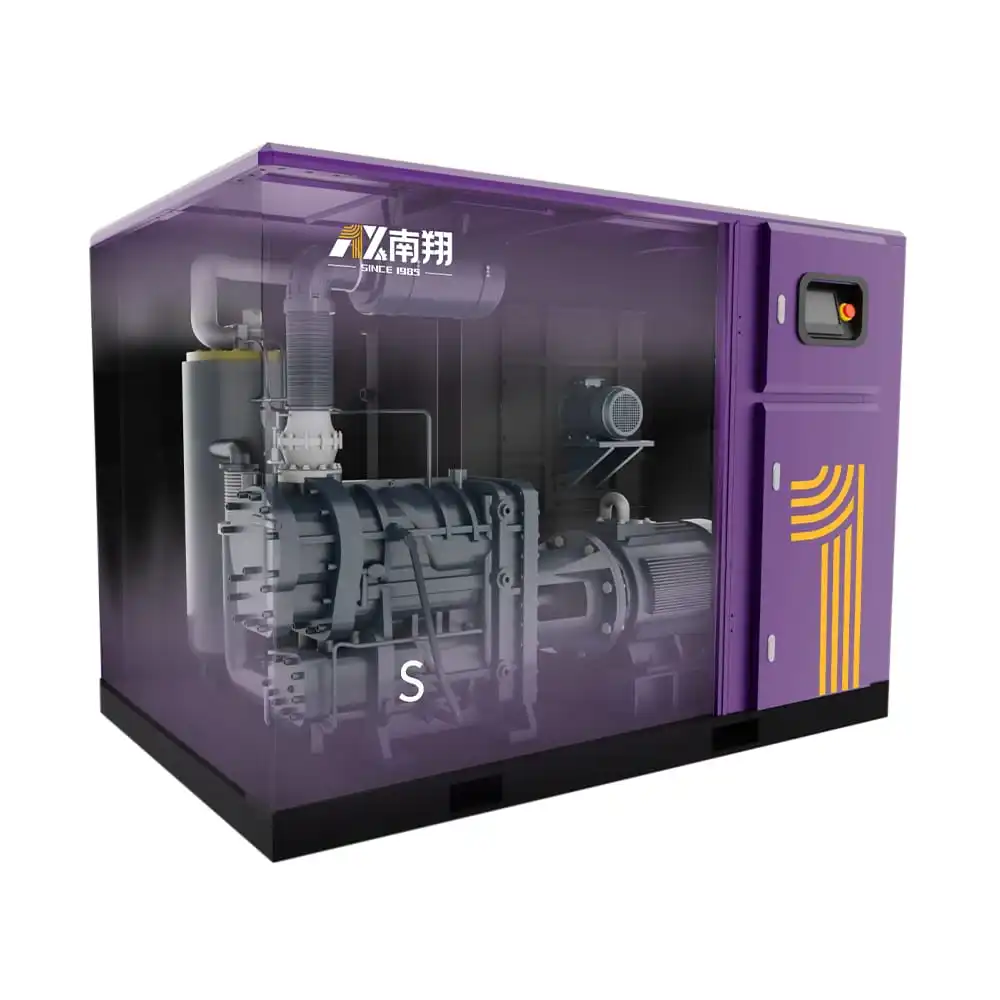 Large Capacity Industrial Air Compressor 37Kw 45Kw 55Kw 75Kw 90Kw 110Kw 132Kw Two Stage Screw Air Compressor