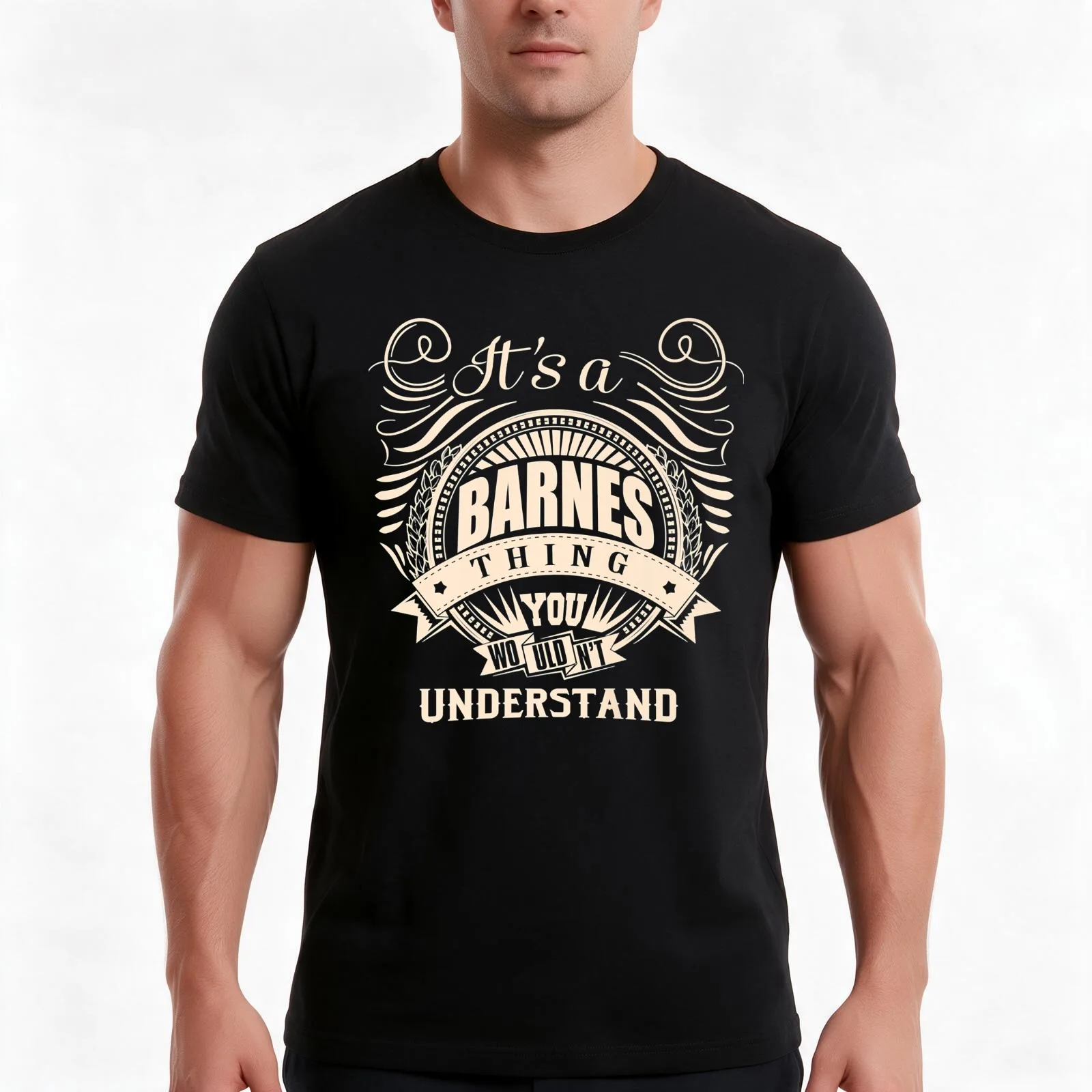 It's a BARNES thing you wouldn't understand T-Shirt, Summer Casual Cotton Tee, Oversized Streetwear Tops, Vintage Graphic Print