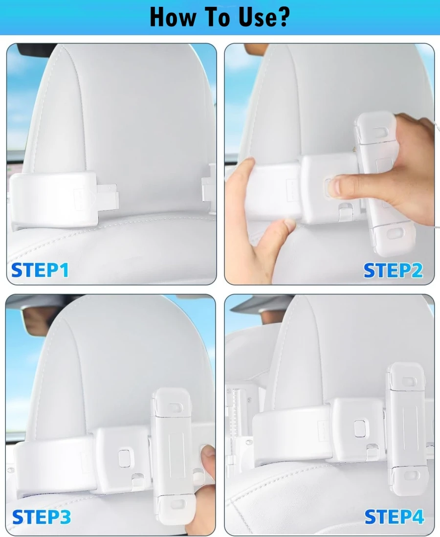 Adjustable Headrest Pillow for Tesla Model Y/3