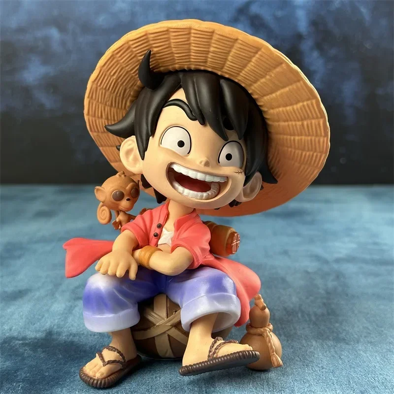 بانداي جديد قطعة واحدة أرقام لوفي سانجي مضيئة 13 سنتيمتر أنيمي الشكل تمثال بولي كلوريد الفينيل نموذج دمية الديكور رورونوا زورو اللعب الهدايا #2