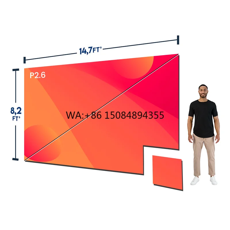 

LED Video Wall P1.9mm P2.6mm P2.9mm P3.91mm Ultra HD 7680hz Indoor Rental LED Display Concert Event LED Screen