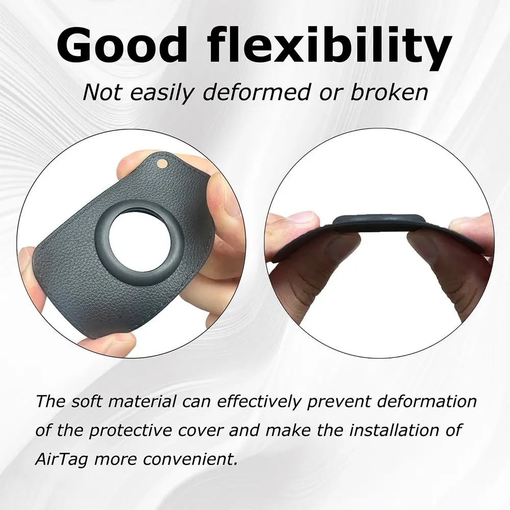 حافظة واقية رفيعة للغاية من مادة TPU لحامل Airtag وحقيبة المفاتيح وحامل بطاقات ومضاد للخسارة وملحقات تعقب علامات الهواء