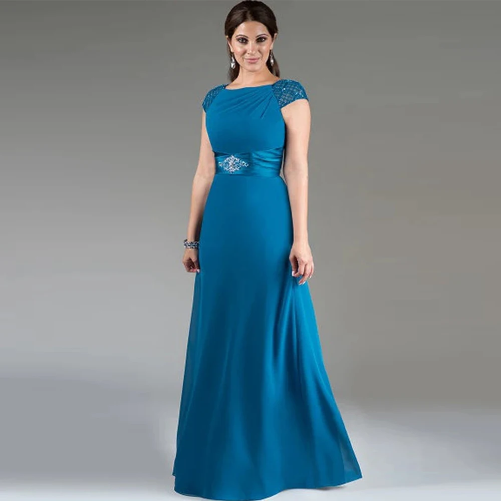 Appliques Mother of the Bride Dresses for Weddings Elegant Formal Dress for Women Floor Length A Line Evening Party Gowns Midi