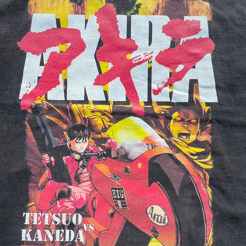 Original Quality Akira Japanese Anime Short Sleeve T-Shirt by Wang Youbing Studio Real Shot Tshirt Fashionable Casual Wear
