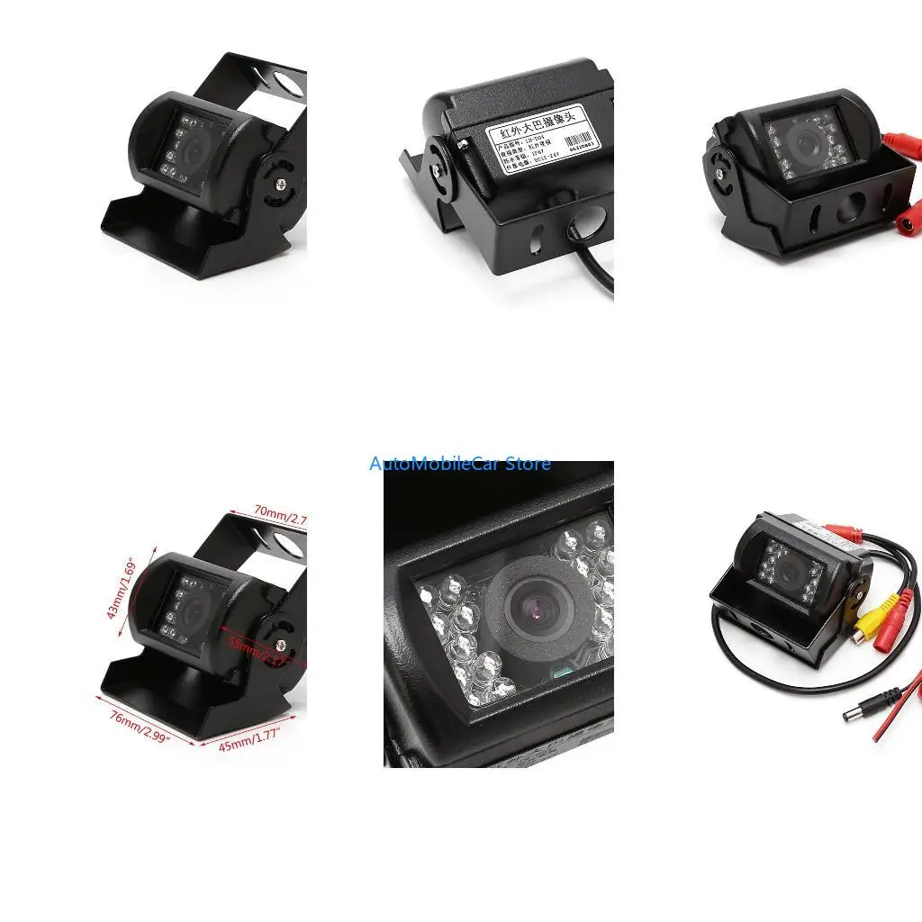 G8TE 18 IR LED Car Rearview Camera Night for Vision Wide Waterproof Truck Bus