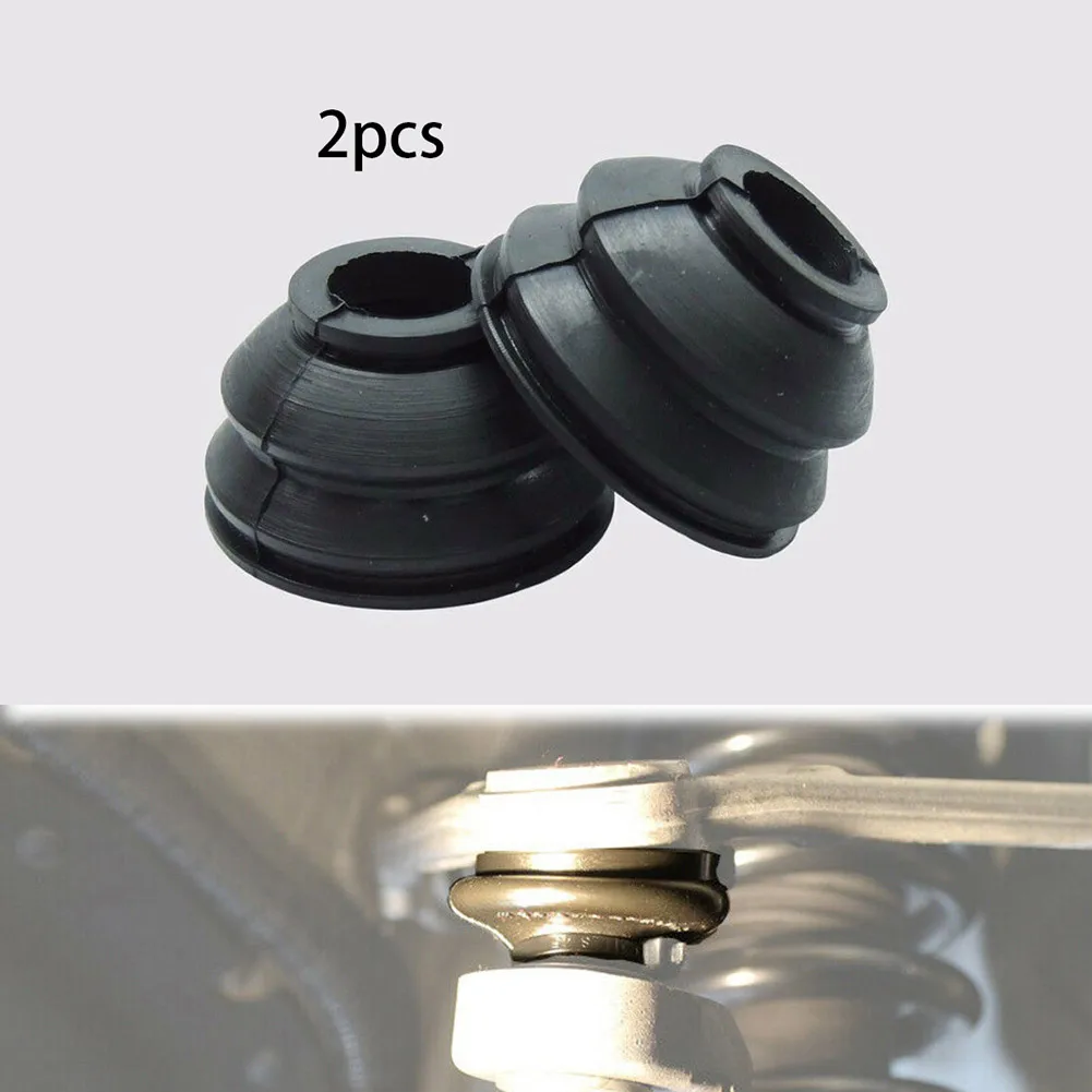 2pcs Universal Car Suspension Steering Ball Joint Rubber Dust Boot Cover Track Tie Turn Rods Ends Set Parts Accessories