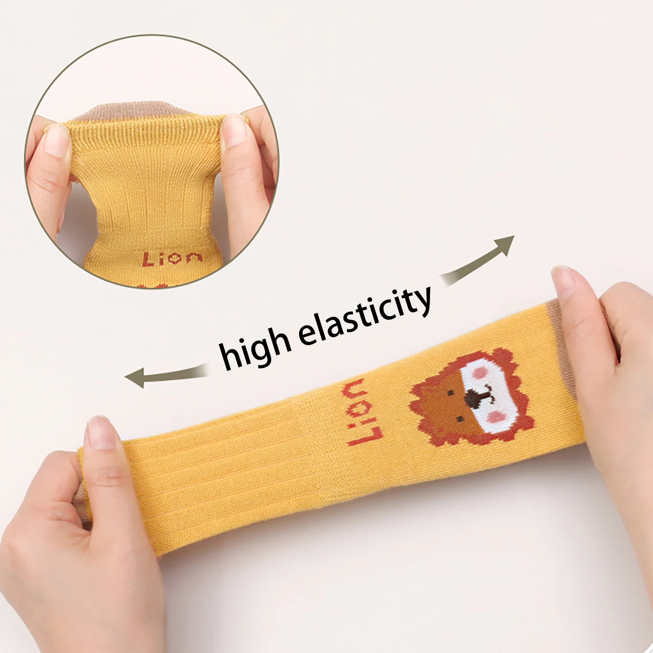 6 pairs of seasonal large area glued baby trampoline socks, baby anti slip floor socks, large cartoon straight board short socks