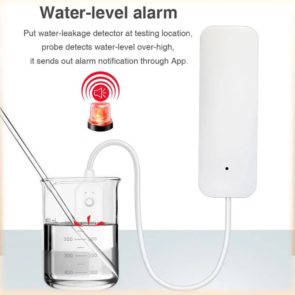 Tuya wifi Leak Alarm Water Flood Detector Smart Home Alarm Overflow And Full Water Alarm Security Protection Sensor Smart home