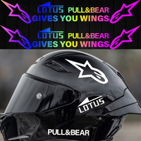 Pull Bear Give You Wings Reflective Motorcycle Stickers Helmets Body Decals Fender Vinyl Fuel Tank Windshield Accessories Decals