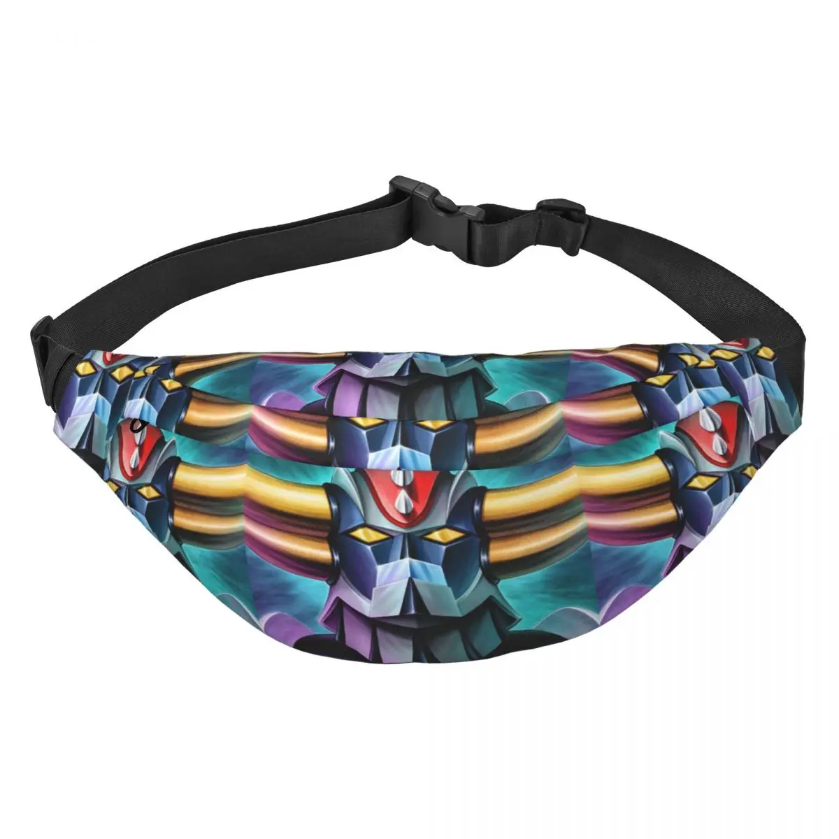 Custom Grendizer Goldrake UFO Robot Fanny Pack Fashion Anime Manga Sling Crossbody Waist Bag Cycling Camping Phone Money Pouch