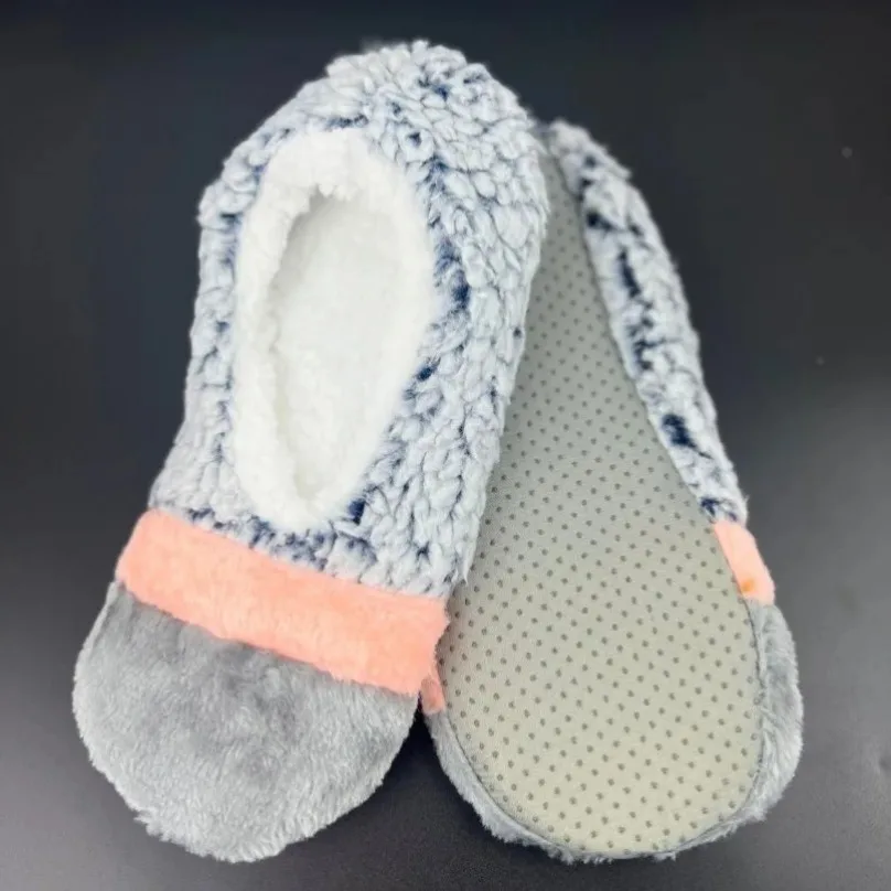 Fluffy Slipper Women Winter Warm House Fuzzy Fur Contton Plush Non Slip Grip Indoor Lazy Female Home Floor Shoe Room Furry