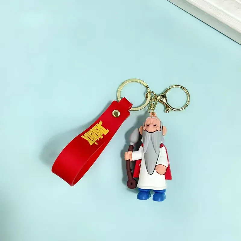 Cartoon Creative‌ Obélix/‌Asterix Key Chain Doll Pendant Backpack Cartoon Pendant Decoration Car Key Chain Friend Holiday Gift