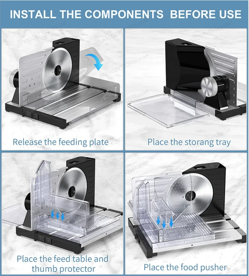 

Бытовая электрическая бесшумная мясорезка для замороженного мяса из нержавеющей стали, коммерческая