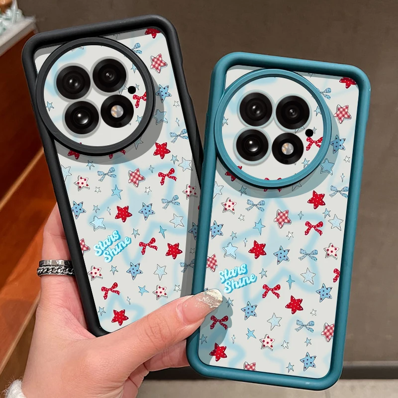Чехол для телефона с рисунком звезд и бантом для OnePlus Nord 5 15 13R 13 12R 13T 12 11R ACE 5 3 2 Мягкий силиконовый чехол для OnePlus 15 13R