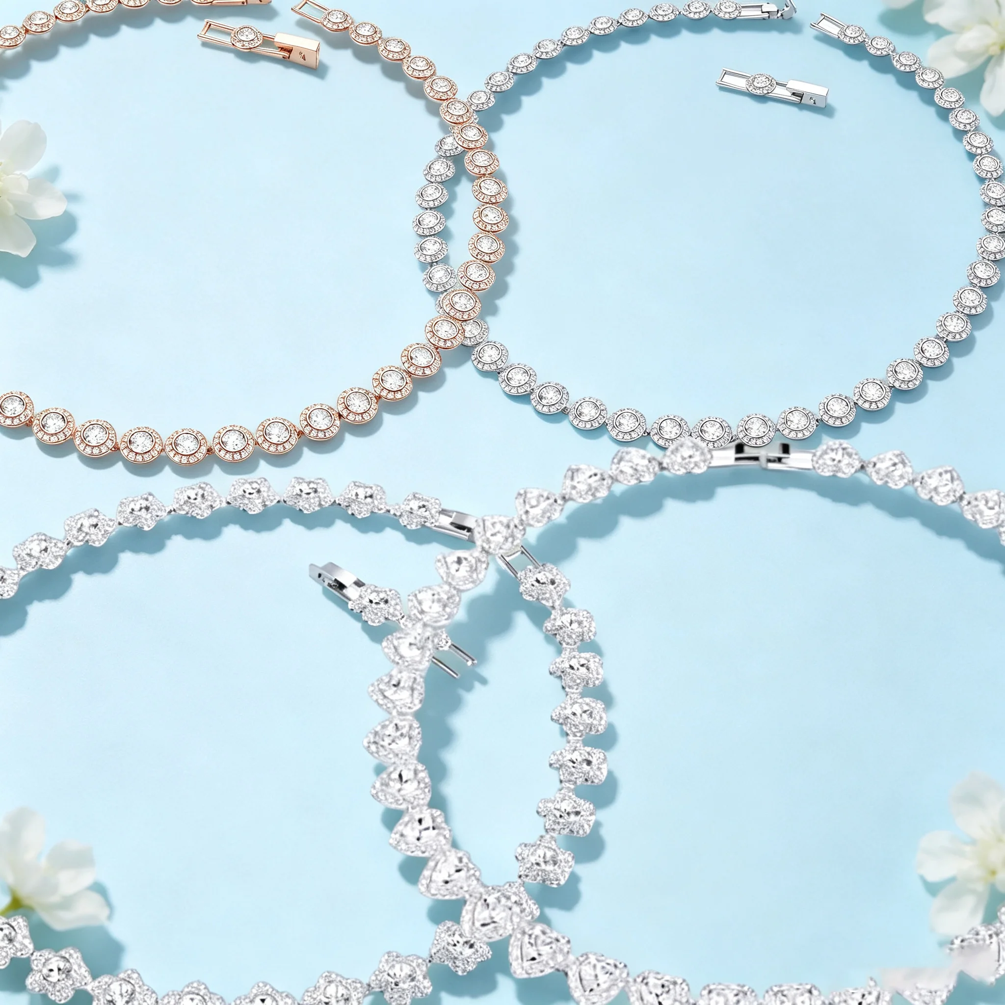 Hot Selling 2026 Original New Product Shining High Quality Round Crystal Necklace Women's Luxury Festival Gift