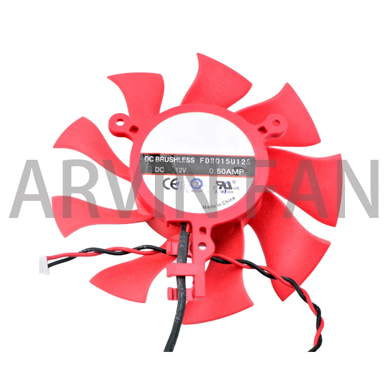 Brand New Original FD8015U12S 75mm 38.5mm DC12V 0.50A HD6850 6870 6790 6770 4860 Graphics Card Cooling Fan