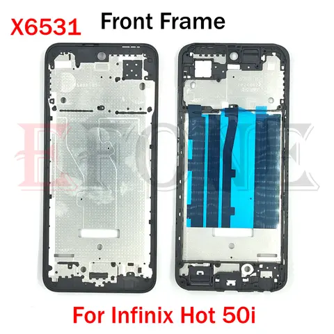 Infinix Hot 50i X6531 LCD 전면 프레임 하우징 베젤 수리 부품용 중간 프레임