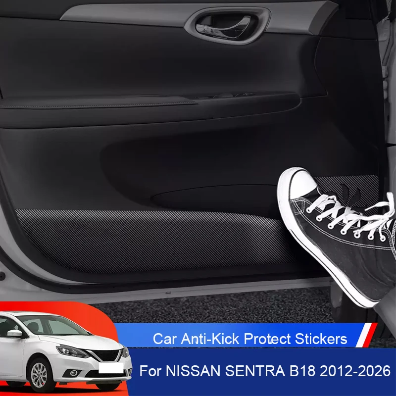

Car B-Pillar Door Anti-Kick Protect Pad For Nissan SENTRA B18 2012-Present Auto Trunk Anti-Dirty Scratch Resistant Accessory