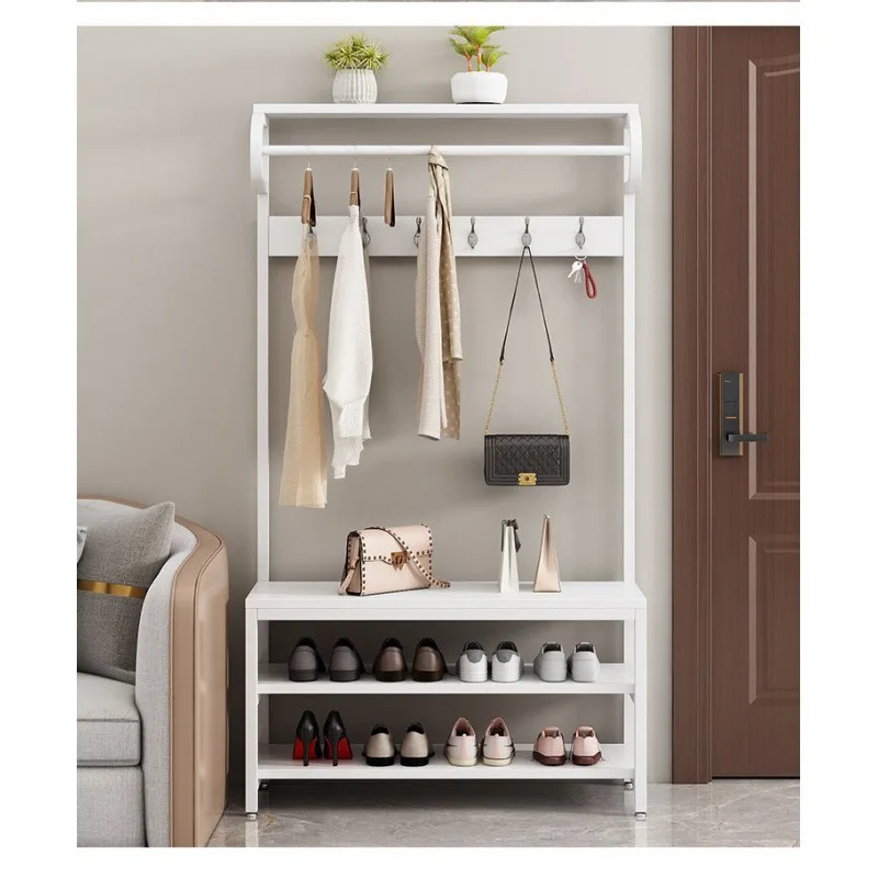 

Shoe changing stool Coat rack Integrated hanger Household bedroom Hanging bag Shoe