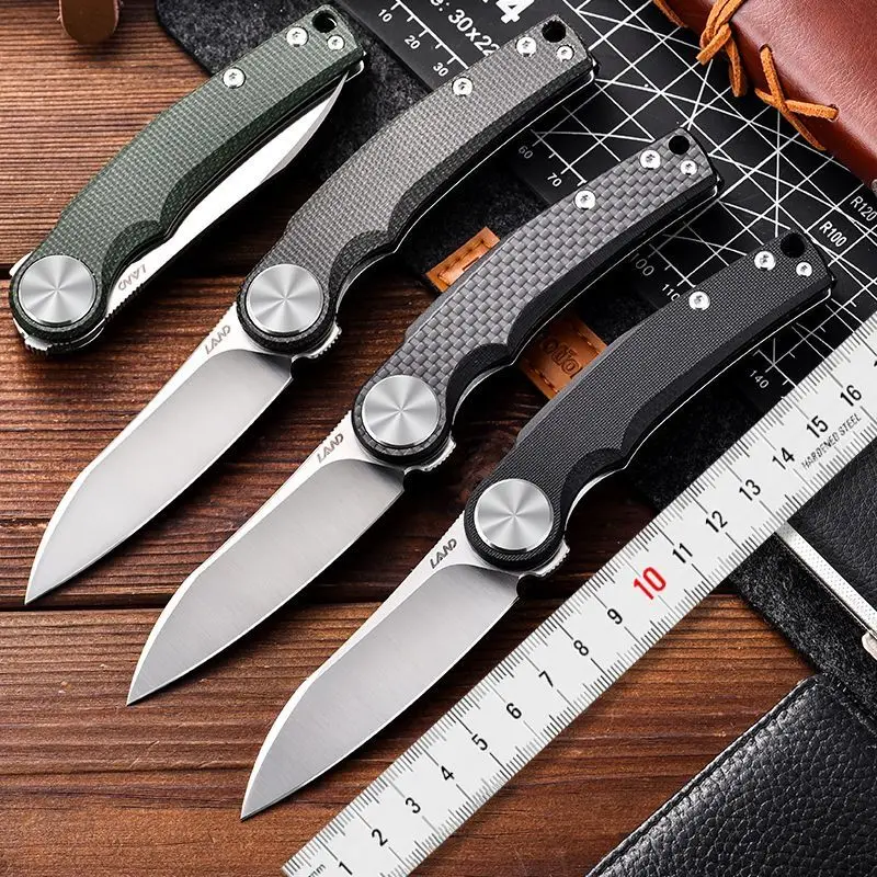 LAND New 801 Pocket Folding Knife D2 Steel Mikata/g10/carbon Fiber Outdoor Camping Knife Hunting Tactical Knives Edc