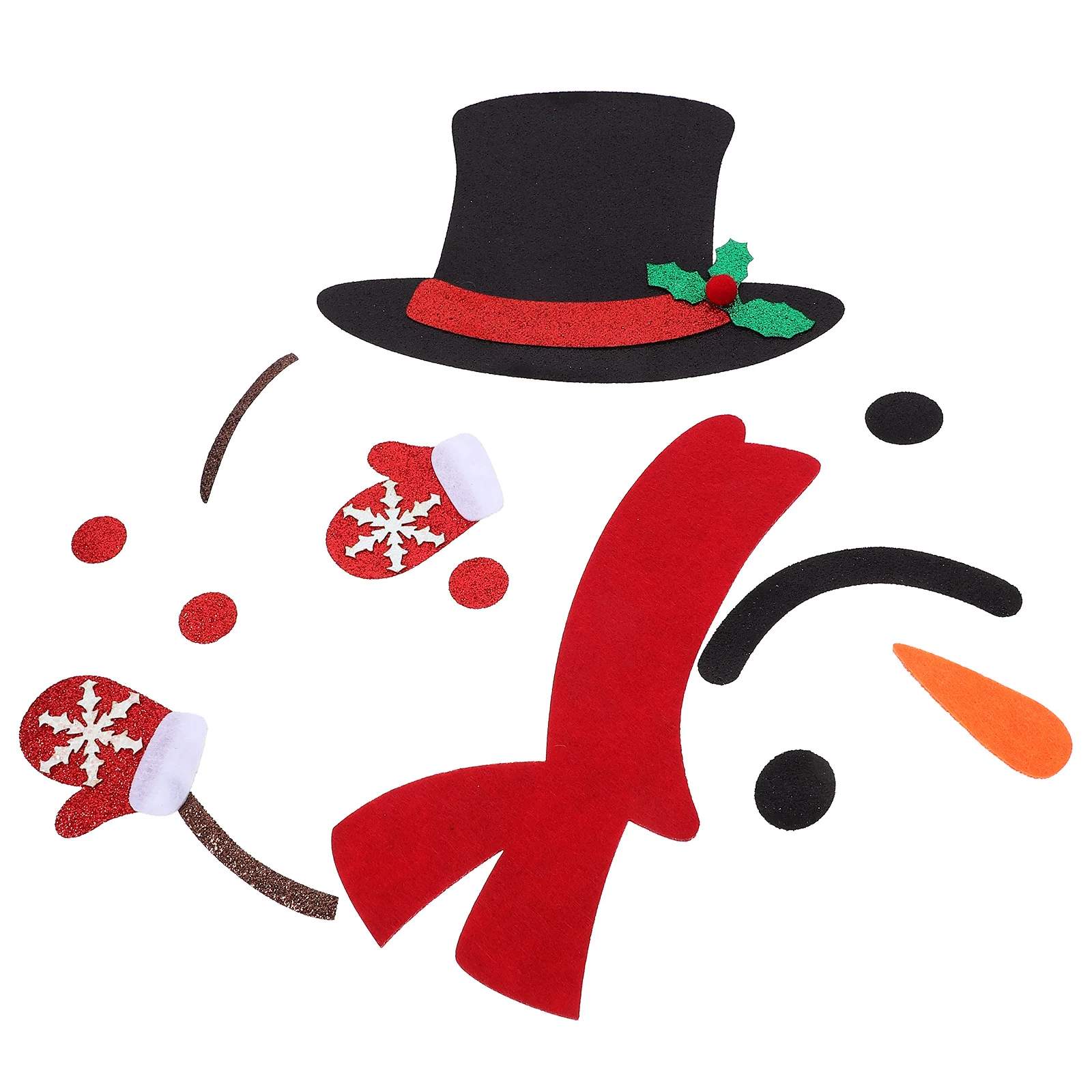 

1 set 1 Set Christmas Snowman Decoration Cartoon Window Wall Sticker Diy Xmas Party Decor Home Festival Scene Layout Backdrop