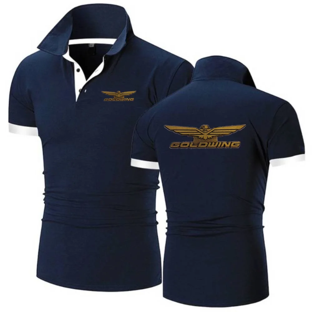 Polo Goldwing GL1800 giappone moto risvolto magliette manica corta Polo sport Fitness uomo maglia traspirante top in cotone Tee