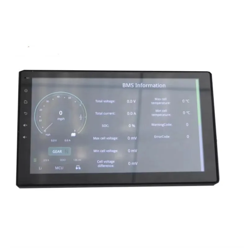 

HXYB-F10 12V-96V Support CAN Cart Electric Instrument Cluster Display, 10 Inch Touch Screen
