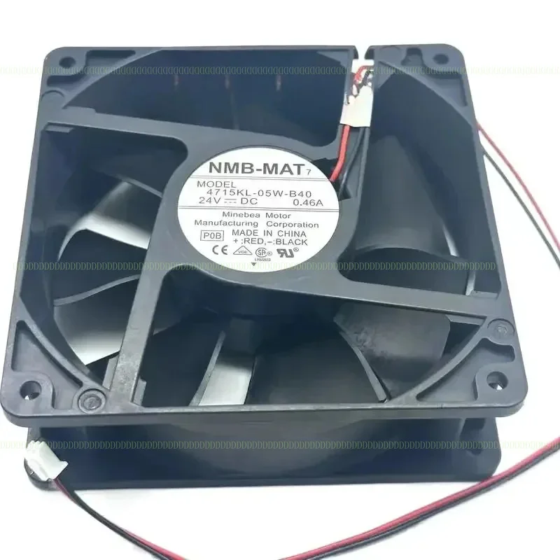 A+ NMB 4715KL-05W-B40 P0B DC 24 В 0,46 А 120X120X38 мм 2-проводной охлаждающий вентилятор для сервера