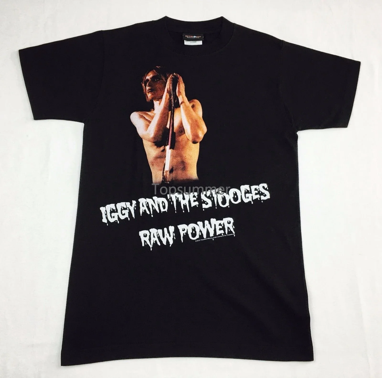 

Iggy Pop And The Stooges Raw Power T-Shirt Adult Mens Black New S M