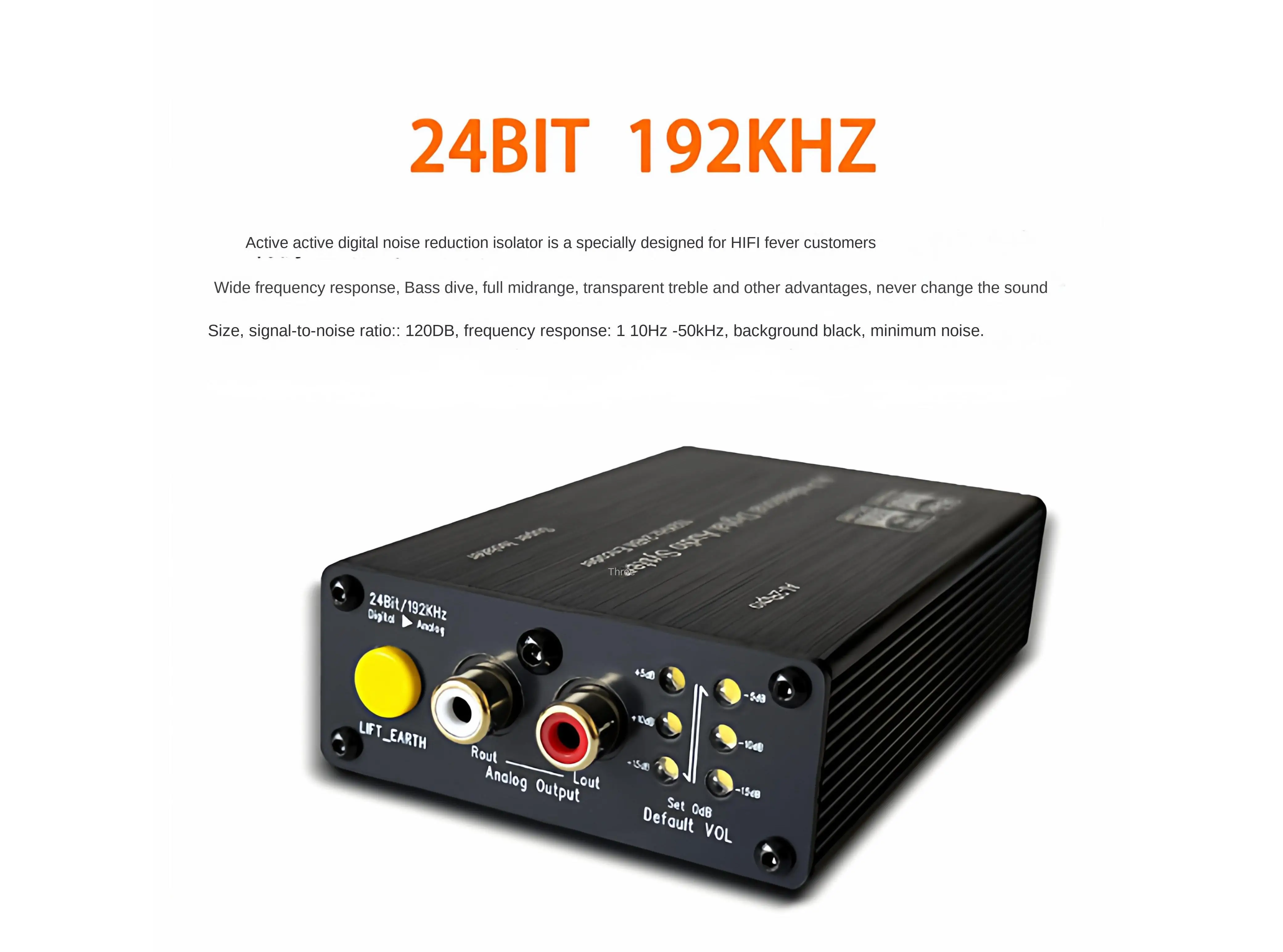 RCA Digital Audio Isolator Eliminate Ground Loop Hum Anti Interference Noise Filter for PC Sound Card Mixer