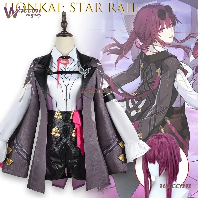 

WUHU Kafka Cosplay Gothic Embroidery Dress Honkai Star Rail Yujie Outfit Premium Game Costume Elegant Female Character Clothing