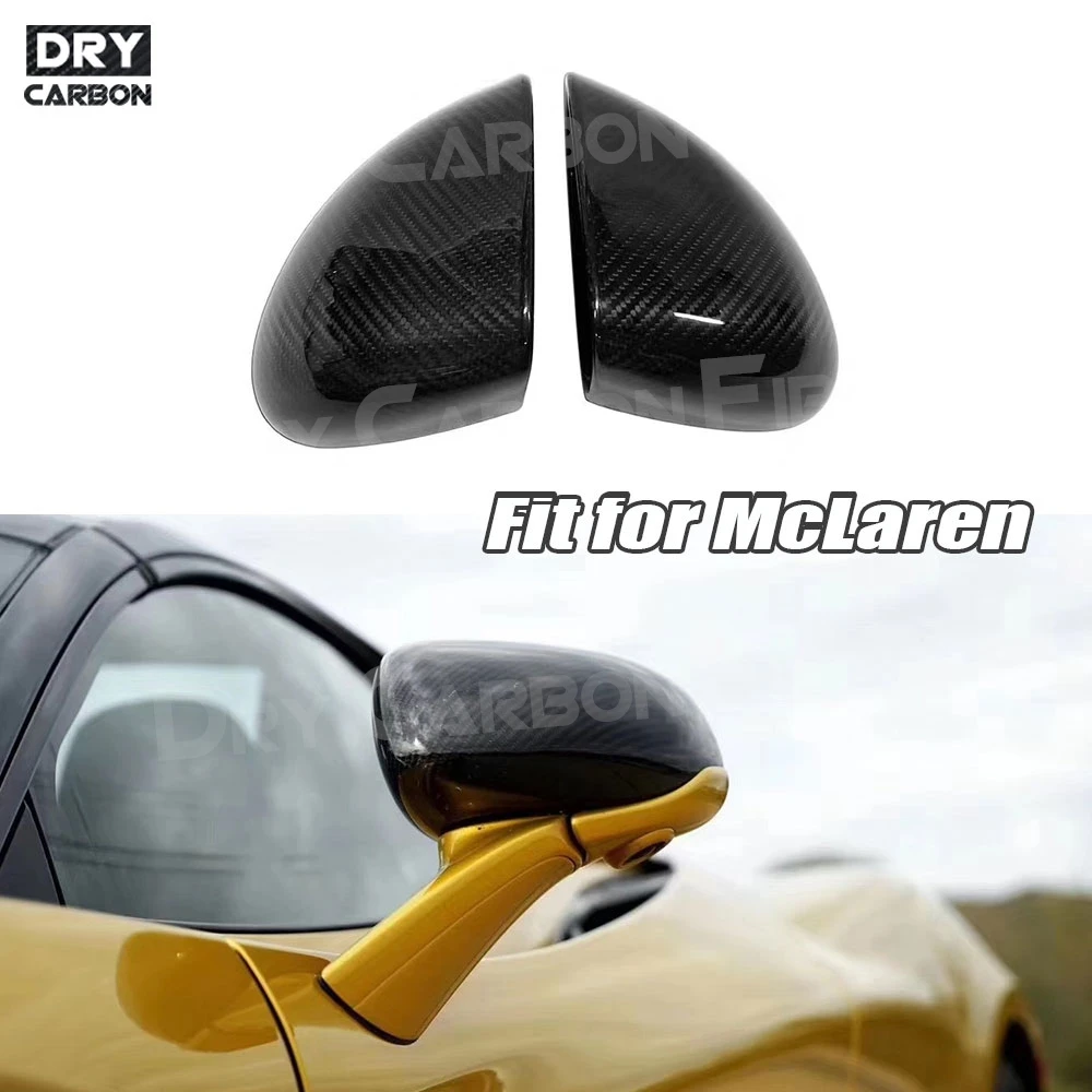 

Dry Carbon Fiber Rearview Mirror Caps Car Wing Mirror Cover Replacement For McLaren 720S 540 570 650S Body Kits Car Styling