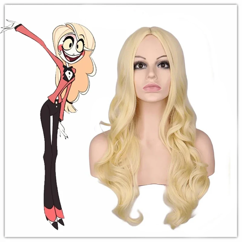 

Anime Hazbin Cosplay Hotel CHARLIE Wig Party Halloween Long Hair Heat Resistant Wigs Carnival Party Halloween