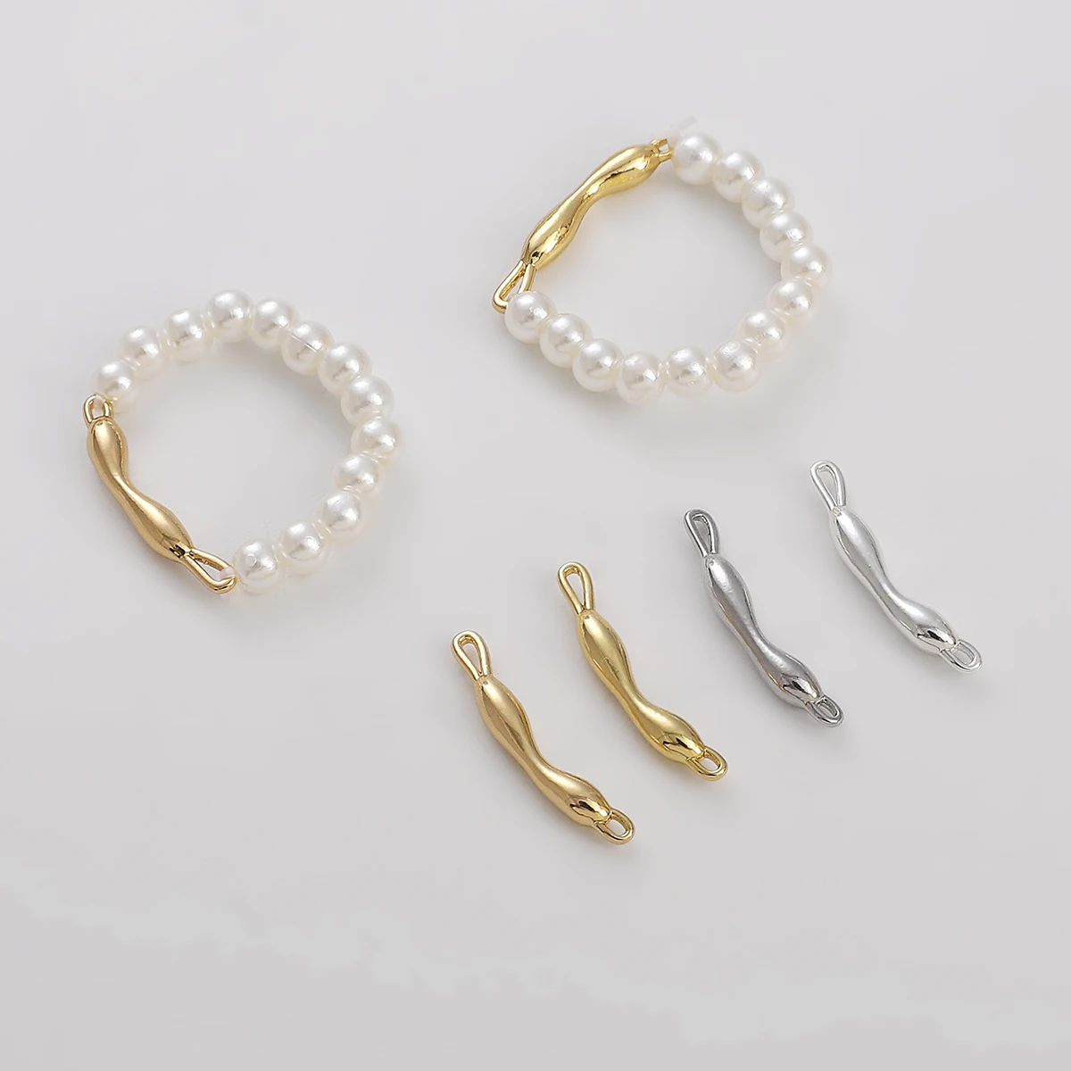 

1pc 20mm Long Gold/Platinum/Silver Color Plated Irregular Branch Shape Bracelet Connector Clasps Rod Hook For Diy Jewelry Making