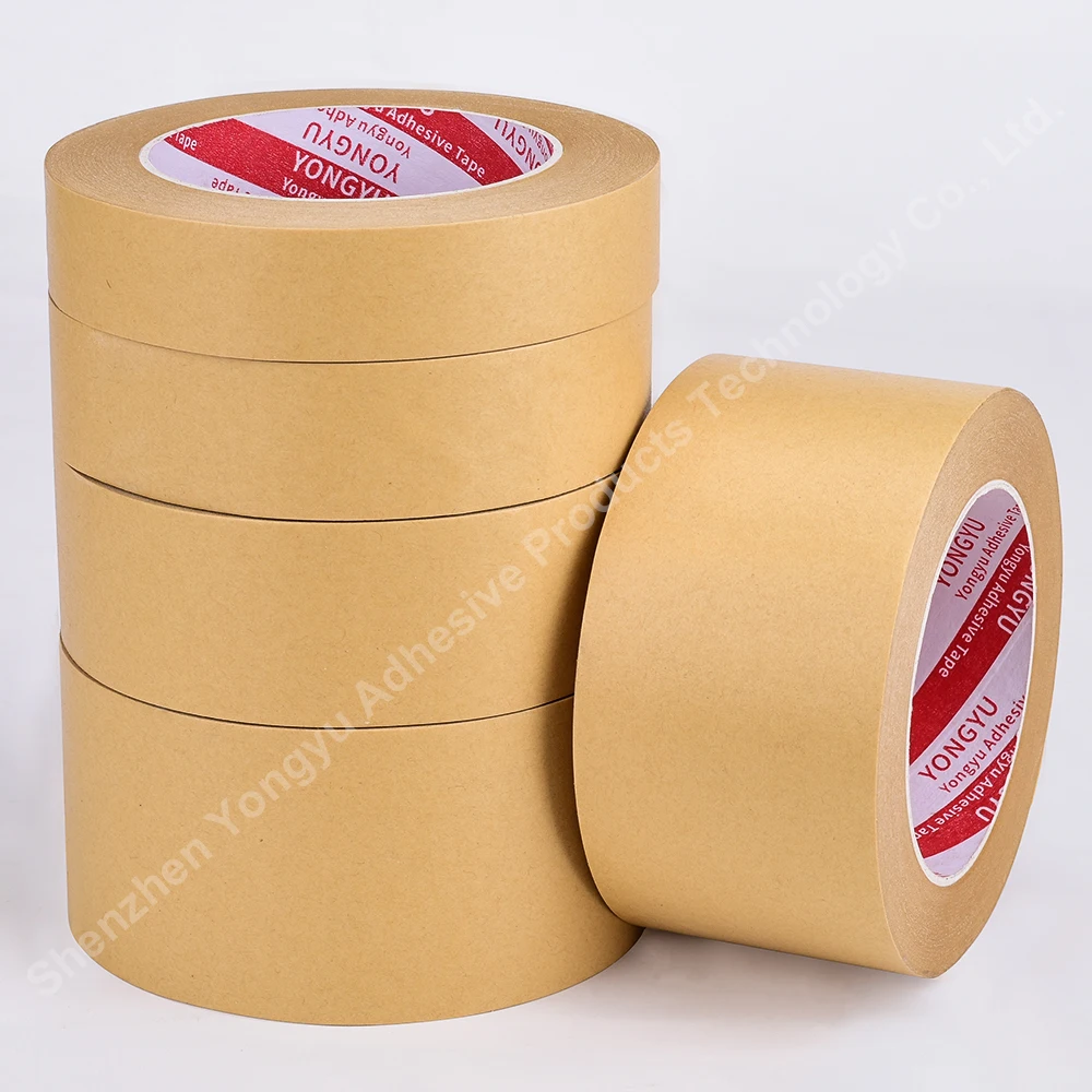 Can Write Waterproof Kraft Paper Tape Sealed Packaging Green Foreign Trade Sealed Boxes Gifts Decorative Objects Tied Plants